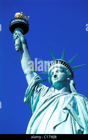 Stati Uniti, New York City, la Statua della Libertà sono classificati come patrimonio mondiale dall' UNESCO Foto Stock