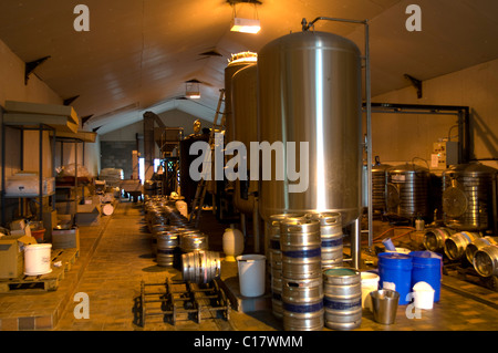 Whitstable Brewery, la produzione della birra per micro birreria Foto Stock