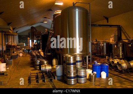 Whitstable Brewery, la produzione della birra per micro birreria Foto Stock