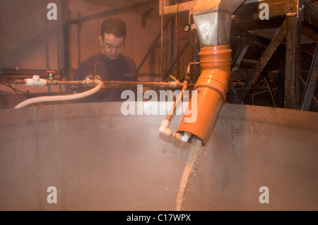 Whitstable Brewery, la produzione della birra per micro birreria Foto Stock