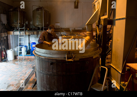 Whitstable Brewery, la produzione della birra per micro birreria Foto Stock