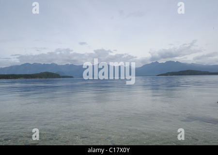 Il lago Manapouri, Nuova Zelanda Foto Stock