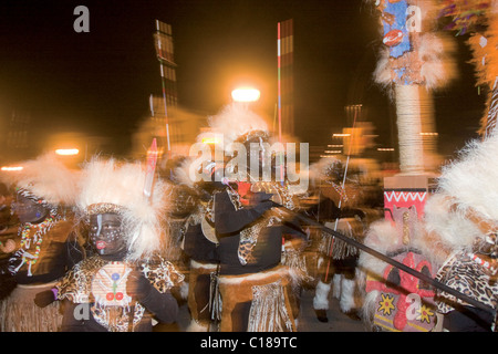 Desfile del Carnaval 2011, antroxu, en Gijón, Asturie. Foto Stock