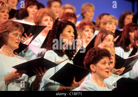 Stati Uniti, Utah, Salt Lake City, Mormon Coro presso il tabernacolo Foto Stock