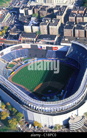 Stati Uniti, New York City, il Bronx (vista aerea) del Yankee Stadium Foto Stock