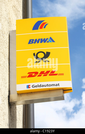 BHW, Deutsche Post DHL loghi Foto Stock