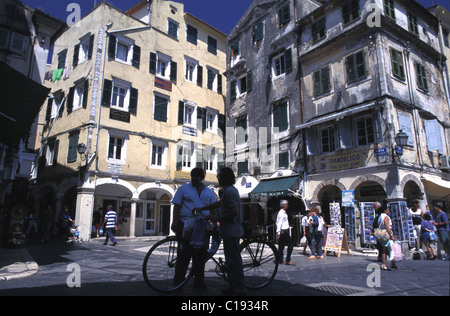 Grecia Isole Ionie, Corfù, Corfu', Old Town elencati come patrimonio mondiale dall' UNESCO Foto Stock