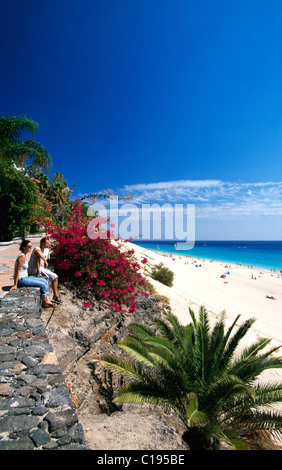 Jandia Playa Beach, Morro Jable Fuerteventura Isole Canarie, Spagna, Europa Foto Stock