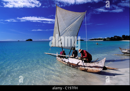 Madagascar, Northwest Nosy Be Island, Andilana beach Foto Stock