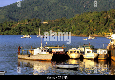 Madagascar Nosy Be Island, Hell-Ville, Porto Foto Stock