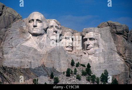 Mount Rushmore National Memorial, monumento, Black Hills, Dakota del Sud, STATI UNITI D'AMERICA Foto Stock