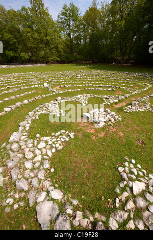 Vesna il labirinto - Foresta Tramuntana; Isola di Cherso Croazia Foto Stock