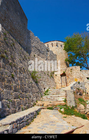 Frankopan castello ( Frankopanski Kaštel ) Città di Krk, Isola di Krk, Croazia Foto Stock