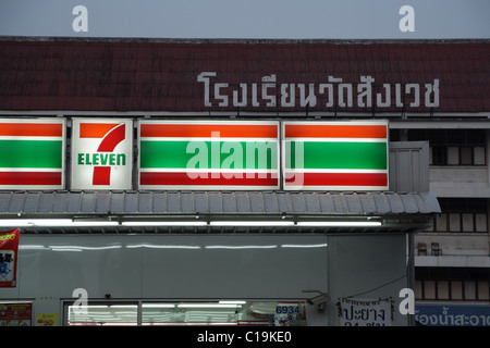 7 undici 24 ore store a Bangkok Foto Stock