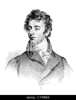 Robert Southey (12 agosto 1774 - 21 Marzo 1843) era un poet inglese della scuola Romantica Foto Stock