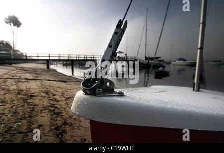 Newport nelle prime ore del mattino, CALIFORNIA, STATI UNITI D'AMERICA Foto Stock