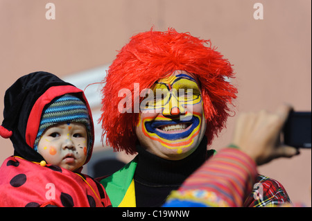 Swabian-Alemanic Carnevale a Konstanz, Baden-Württemberg, Germania Foto Stock