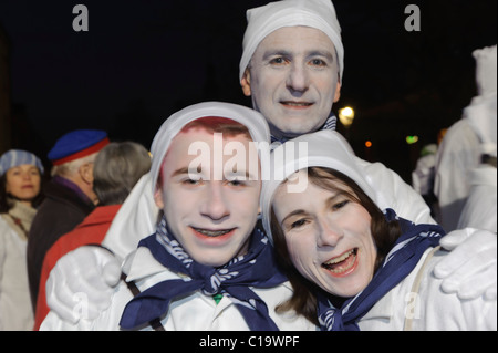 Swabian-Alemanic Carnevale a Konstanz, Baden-Württemberg, Germania Foto Stock