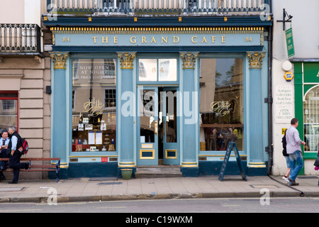 Il Grand Cafe a Oxford High Street, UK. Secondo Samuel Pepys il sito del primo coffee house in Inghilterra Foto Stock