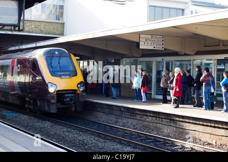 Banbury Stazione ferroviaria Oxfordshire Foto Stock