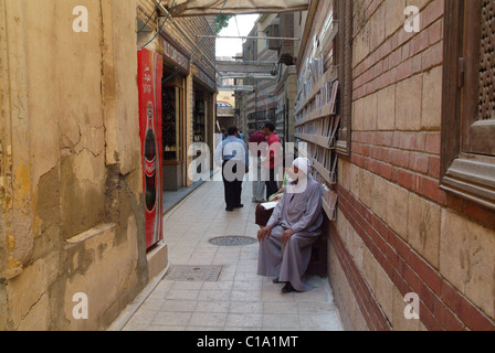 Le chiese, strade e cimiteri del Cairo copto, il più antico abitato di Cairo, dove la santa famiglia si rifugiarono. Foto Stock