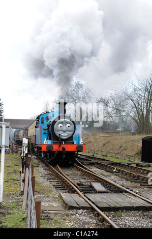 Thomas Il serbatoio del motore weekend ferrovia Midland center butterley Derbyshire England Regno Unito Foto Stock