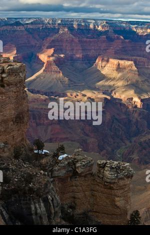 Il Grand Canyon South Rim, Arizona, Stati Uniti d'America Foto Stock