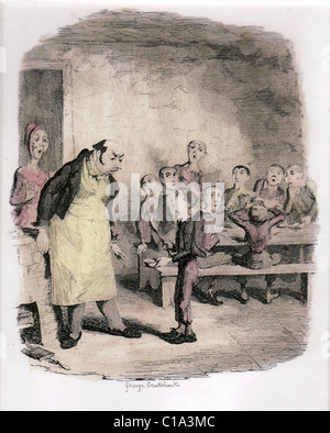 Oliver Twist illustrazione Foto Stock