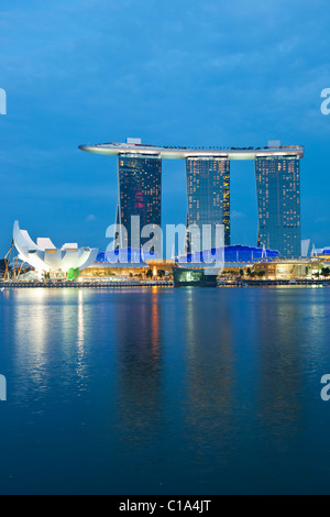 Il Marina Bay Sands Singapore. Il Marina Bay, Singapore Foto Stock