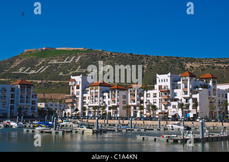 Marina area portuale Agadir il Souss Marocco del Sud Africa Foto Stock