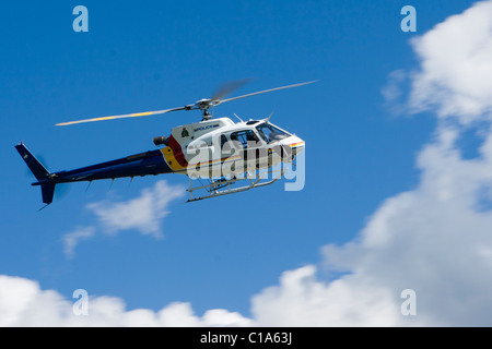 Royal Canadian polizia montata (GRC) Eurocopter AS 350B3 Ecureuil (scoiattolo) noto anche come un Astar. Kelowna BC, Canada Foto Stock