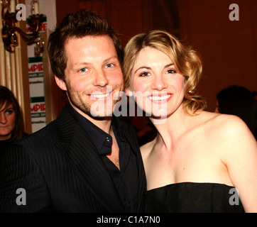 Jodie Whittaker e Jamie Bamber Jameson Empire Film Awards tenutosi presso la struttura Grosvenor House Hotel - all'interno di Londra, Inghilterra - Foto Stock