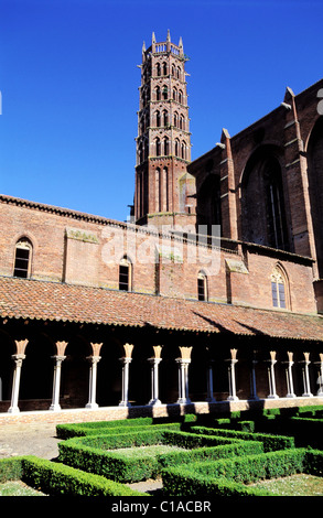 Francia, Haute Garonne, Toulouse, chiostro del Couvent des Giacobini (convento giacobina) Foto Stock