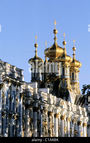 Russia, Pushkine (Carskoe Selo) a 25 km a sud di San Pietroburgo, Palazzo di Caterina la Grande Foto Stock