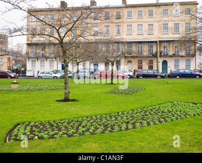 Edificio in stile georgiano a Cheltenham, Regno Unito. Foto Stock