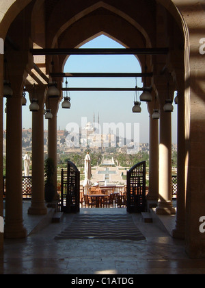 Una vista della Cittadella dall'Azhar Park. Foto Stock