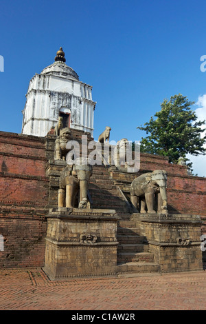 Tempio Fasidega, Durbar Square, Bhaktapur, sito Patrimonio Mondiale dell'UNESCO, la valle di Kathmandu, Nepal, Asia Foto Stock