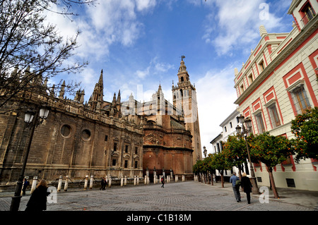 Catedral de Santa María de la Sede de Sevilla Foto Stock