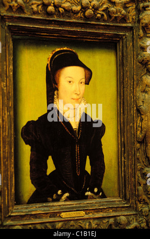 Francia Haute Garonne Tolosa Fondation Bemberg Corneille de Lyon 1500/10-1574 pittura a olio ritratto di una donna Assezat Hotel Foto Stock