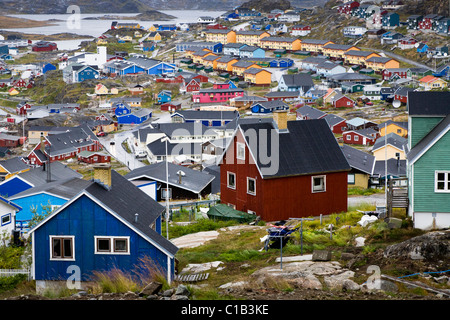 Qaqortoq (Julianehåb), Groenlandia meridionale Foto Stock