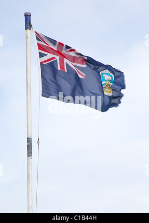 Falkland Island Bandiera, Stanley, Isole Falkland Foto Stock