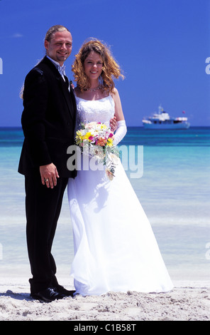 Giamaica, Westmoreland parrocchia, Negril Grand Lido Hotel Jason e Tarra Dean's Wedding Foto Stock