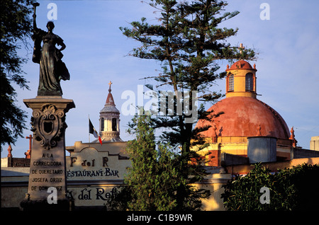 Messico, Queretaro stato, città di Queretaro, Plaza de la Corregidora elencati come patrimonio mondiale dall' UNESCO Foto Stock