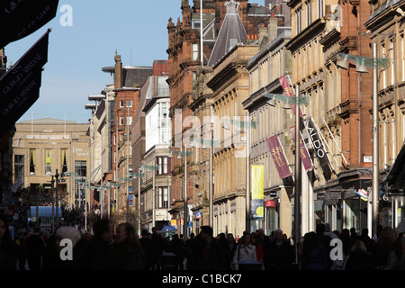 Buchanan Street, Glasgow centro città, Scozia, Regno Unito Foto Stock