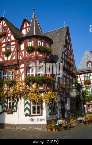 Altes Haus, Bacharach, Valle del Reno, Germania Foto Stock