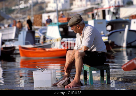 Grecia Cicladi, isola di Santorini, Thera village Foto Stock