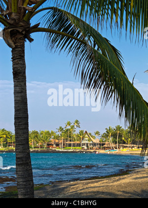 Kona Village sulla baia Kahuwai in Kailua-Kona, Hawaii Foto Stock