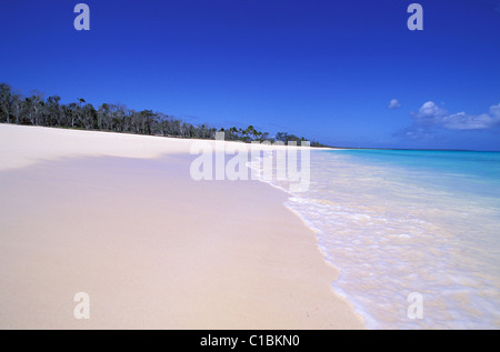 Francia, Nuova Caledonia, Isole della Lealtà, Lifou Island, Luengoni, spiaggia Foto Stock