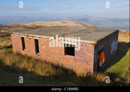 Edifici industriali sul Canada suggerimenti WW2 lavorazioni a cielo aperto industria mineraria del carbone e del minerale di ferro parte di Blaenavon, Sito del Patrimonio Mondiale Foto Stock