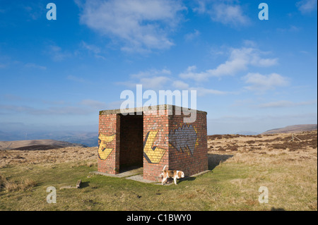 Edifici industriali sul Canada suggerimenti WW2 lavorazioni a cielo aperto industria mineraria del carbone e del minerale di ferro parte di Blaenavon, Sito del Patrimonio Mondiale Foto Stock